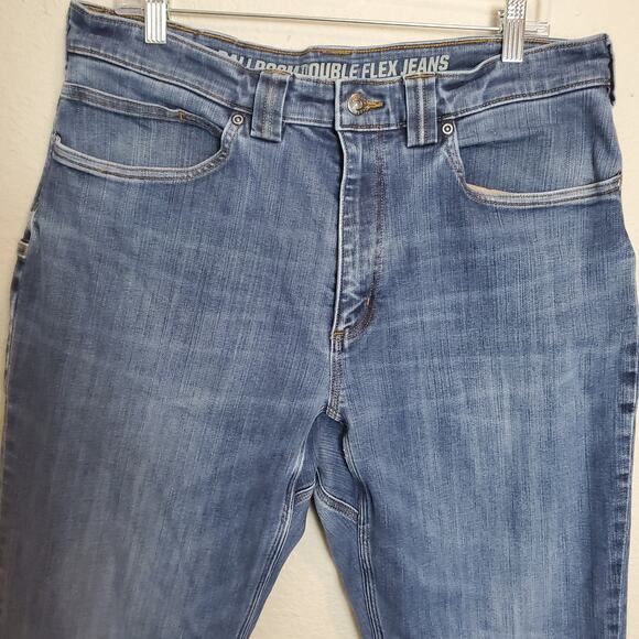 Duluth Trading Co. Ballroom Double Flex Jeans 36 Denim Workwear Durable Stretch - Picture 2 of 11